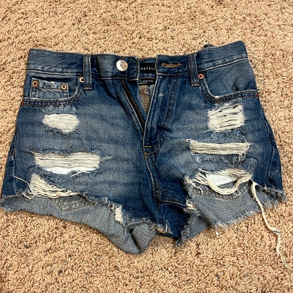 Aeropostale Vintage High Rise Jean Shorts (Size 000)
